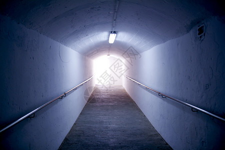 隧道效应伊比萨岛隧道 通往城堡的光效应 假期 巴利阿里 门背景