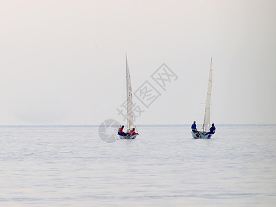 萨米岛 海豹艇 亚得里亚海 户外的 蓝色的 驳船航行 克瓦内贝 蓝天背景图片