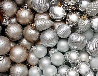银银圣诞装饰图片