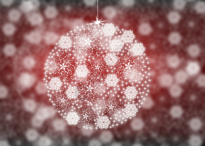 红白装饰球圣诞舞会 庆典 季节 派对 庆祝 程式化 蓝色的 假期背景