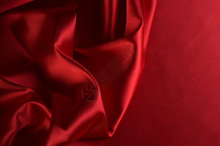 带复制空间的红色丝绸背景 爱 投标 桌面 织物背景图片