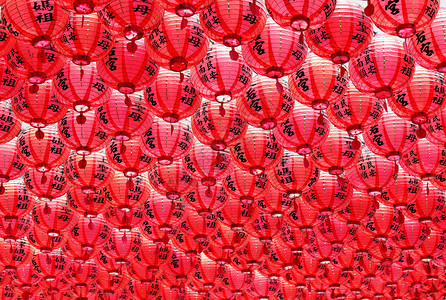 红灯笼 唐人街 纸 寺庙 幸福 红色的 快乐的 道教 庆典背景图片