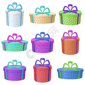礼品节假日盒 包装 销售 装饰品 紫丁香 商品 派对背景图片