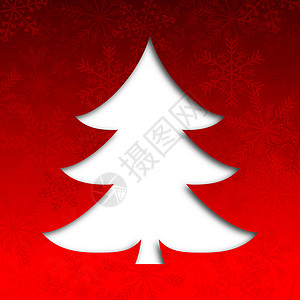 插画圣诞圣诞快乐插画与圣诞树和雪花 圣诞快乐插画与圣诞树和雪花背景