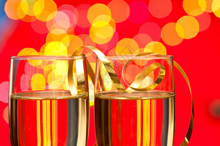 新年香槟 快乐的 背景虚化 灯 吐司 火花 假期背景图片