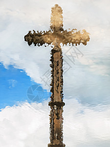 反射 宗教 信仰 云 水 基督教 宗教的背景图片