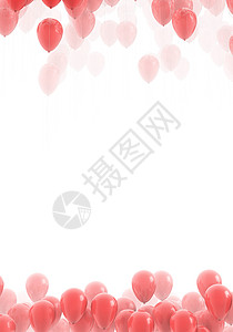 白色背景的红气球背景背景背景图片