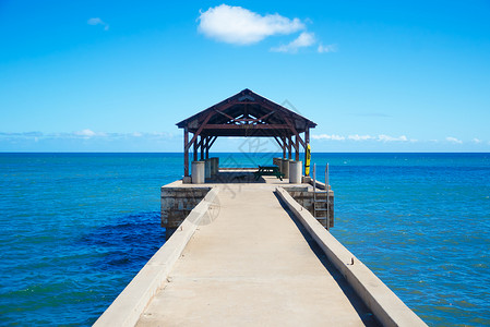 夏威夷太平洋码头 夏威夷 蓝色的 场景 天 沿海图片