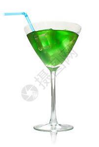 鸡尾酒 冷藏 立方体 派对 马提尼酒 庆祝 玻璃 喝 绿色的背景图片