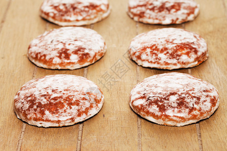 传统德国列布金姜饼饼干 Lebkuchen高清图片