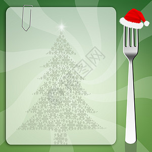 圣诞节菜单 快活的 圣诞老人 雪花 季节性的 假期 冬天 心愿单 烹饪背景图片