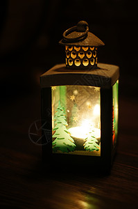 晚间装饰性拉链 玻璃 家 假期 火背景图片