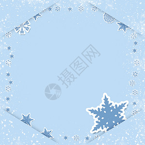 圣诞卡 销售 插图 框架 问候语 折纸 假期 装饰风格背景图片