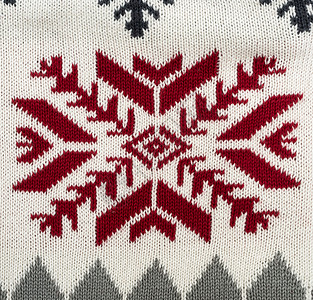 带有圣诞装饰品的编织背景 装饰风格 毛衣 文化背景图片