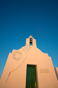 佛列甘德罗斯的小东正教教堂 家 夏天 岛 寺庙高清图片
