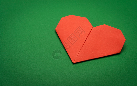 折纸心脏 浪漫 浪漫的 简单的 卡片 情人节背景图片