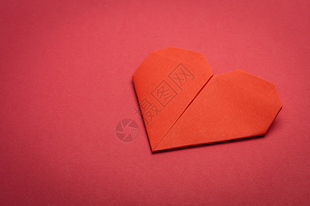 折纸心脏 礼物 浪漫 情感 假期 卡片背景图片