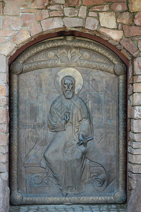 雕刻图标Doorway 东正教图标背景