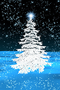 白圣诞树 美女 云杉 冬天 雪 松树 白色的 薄片背景图片