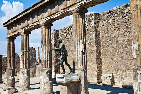 Pompeii - 考古遗址 爆发 废墟 纪念碑古董高清图片素材
