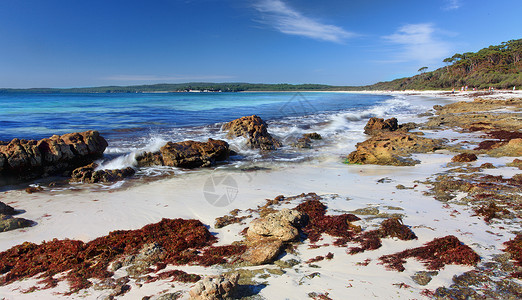 海姆斯海滩Jervis Bay 澳大利亚海滩背景