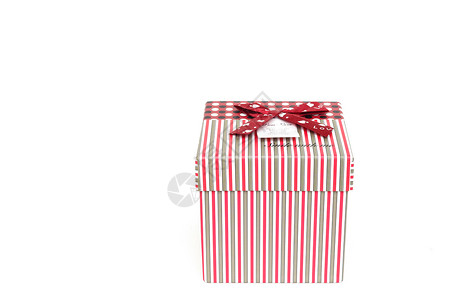 白色背景上孤立的礼品盒 奢华 圣诞节 盒子 庆典 红色的背景图片