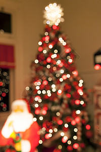 圣诞树模糊布基背景图片