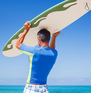 冲浪男 男生 夏天 运动员 海 水 海浪 天空 男性背景图片