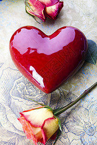 爱之心 浪漫的亮调主题 庆祝 假期 红色的 蜡烛背景图片