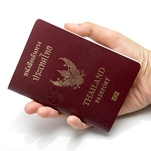 持有手持护照红色的高清图片素材