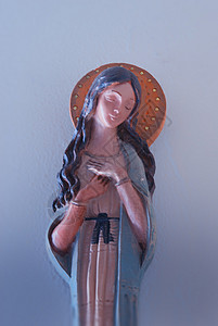 圣母玛丽陶瓷图 陶瓷制品 神圣 精神 信仰 数字背景图片