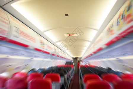 客机的辐射模糊内侧面喷射高清图片素材