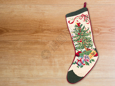 圣诞节交叉针织丝袜 希望 季节 绿色的 白色皮毛 短袜图片
