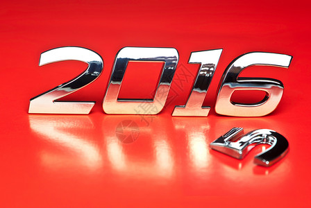 2016年金属编号 字母 假期 金属的 红色的背景图片