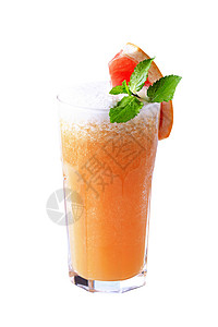 新鲜橙汁 高的 健康 冷藏 非酒精性 碎冰 冻结的背景图片