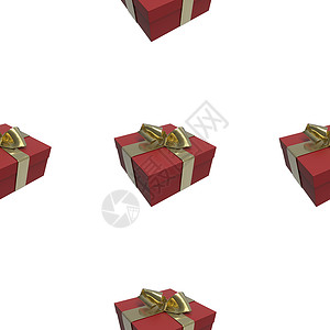 彩色和条纹红箱 有礼品 在白色背景上绑弓 3d 显示无缝图案背景 庆典 快乐的背景图片