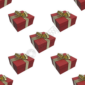 彩色和条纹红箱 有礼品 在白色背景上绑弓 3d 显示无缝图案背景 购物 丝带背景图片