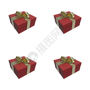 彩色和条纹红箱 有礼品 在白色背景上绑弓 3d 显示无缝图案背景 生日 快乐的背景图片