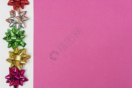 彩色装饰蝴蝶结 边界 纸 生日 问候语 庆典 装饰风格 卡片背景图片