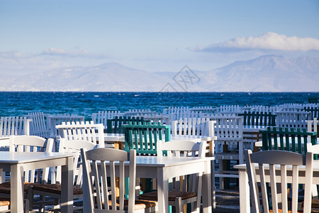 海边的餐椅和餐桌 浪漫 海滩 岛 椅子 旅行 环境假期高清图片素材