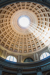 梵蒂冈博物馆的萨拉罗通达天花板 教廷 拉丁语 首都背景图片