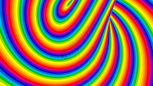 七彩彩虹条纹背景卡通风格3d渲染电脑生成背景背景图片