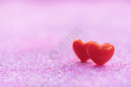 情人节背景与抽象 lig 上的红色心形 庆典背景图片