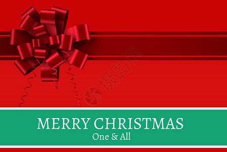 关于红丝带的圣诞贺词背景设计背景图片