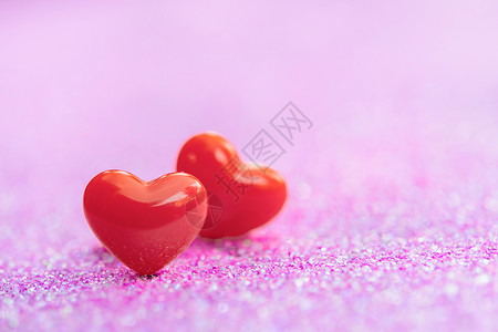 情人节背景与抽象 lig 上的红色心形 浪漫的背景图片
