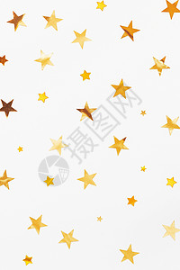 圣诞和新年卡片的好背景 有金星彩色彩蛋卷 强光 星星背景图片
