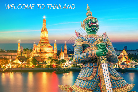 泰国旅行返乡概念组织 游客 创造力 放松 国家 树背景图片