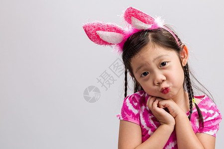 兔耳儿童背景 / 兔耳儿童 / 儿童图片