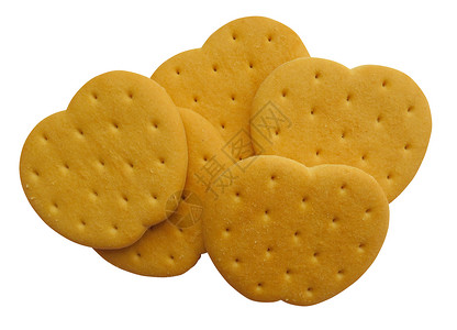 孤立的小麦饼干 可口 干燥 谷物 吃 糖类饮食高清图片素材