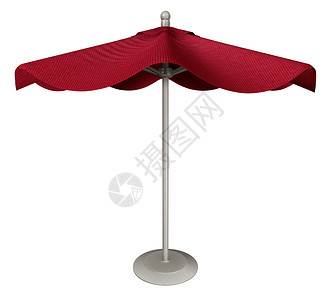 海滩雨伞 - 红色 遮阳棚 阴影 海岸 阳伞图片